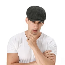 Мужские береты шляпа осень Спорт Бег Винтаж кепки открытый козырек плоский берет шапки