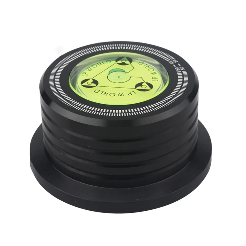 

Universal 50Hz LP Vinyl Record Player Disc Turntable Stabilizer with Level Aluminum Alloy Weight Clamp