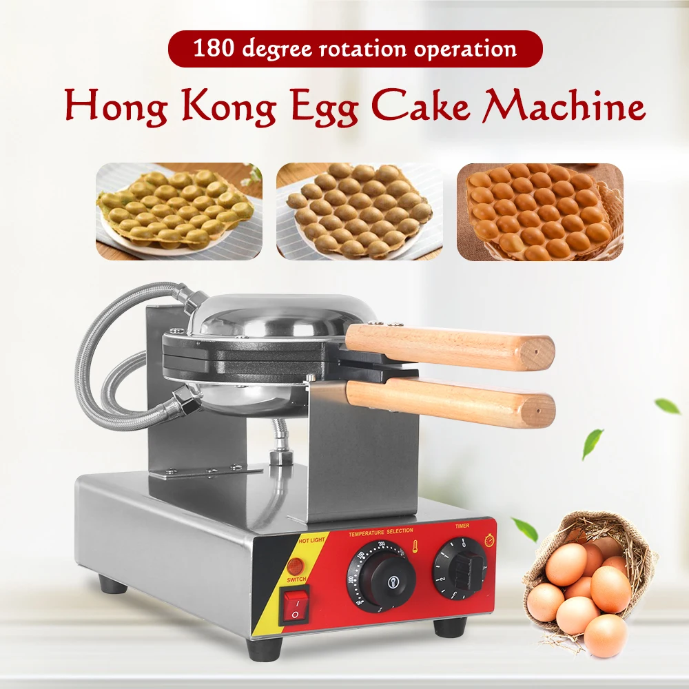 ITOP Commercial Electric Egg Cake Machine egg bubble waffle maker Eggettes puff cake Oven iron maker 110V/220V