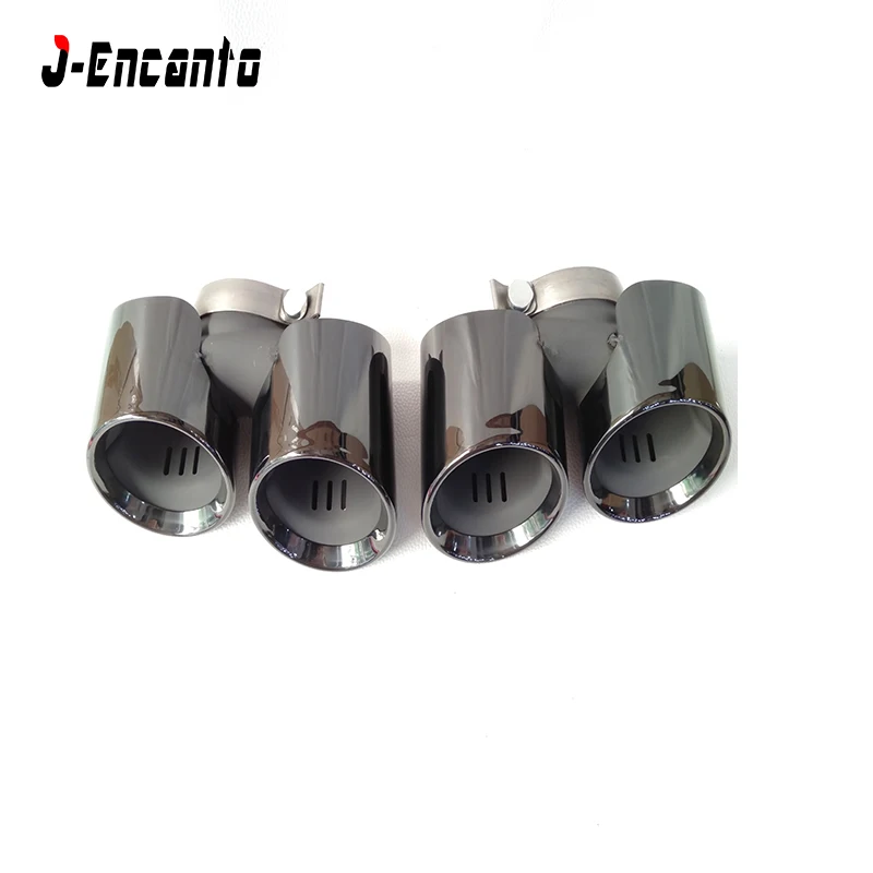 

Silver/black Color Tail Exhaust Tips Muffler Pipe For Porsche 911.1 2010-2014 four out style