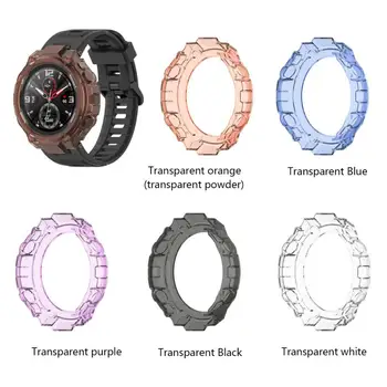 

TPU Transparent Protective Case Cover Frame Protector Shell For Amazfit T-Rex Huami A1918 Smart Watch Wearable Accessories Case