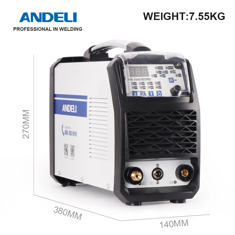 ANDELI TIG 250MPL MOS многофункциональный сварочный аппарат для сварки вольфрамовым