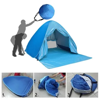 

Family Ultralight Folding Tent Beach Tent Up Automatic Open Tent Tourist Fishing Camping Anti-UV Fully Sun Shade1-2 Persons