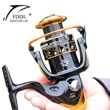 5,1: 1/5. 2:1 12+ 1BB 2000-6000 металлическая спиннинговая катушка Рыболовные катушки озеро соленой воды Карп Рыболовная катушка спиннинговые Катушки дальнее метание колеса