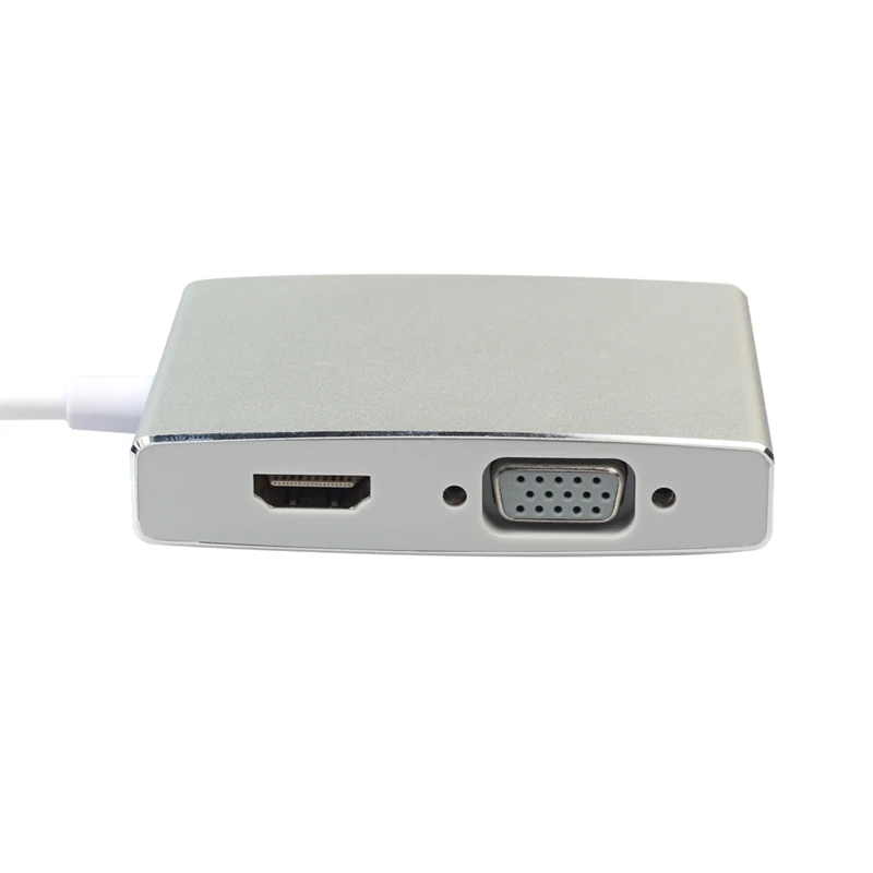 FFYY-Usb 3,0 концентратора до 4K Hdmi Vga, Hdmi, Dvi Rj45 10/100/1000 гигабитный Ethernet Lan 4 в 1 видео адаптер конвертер кабель