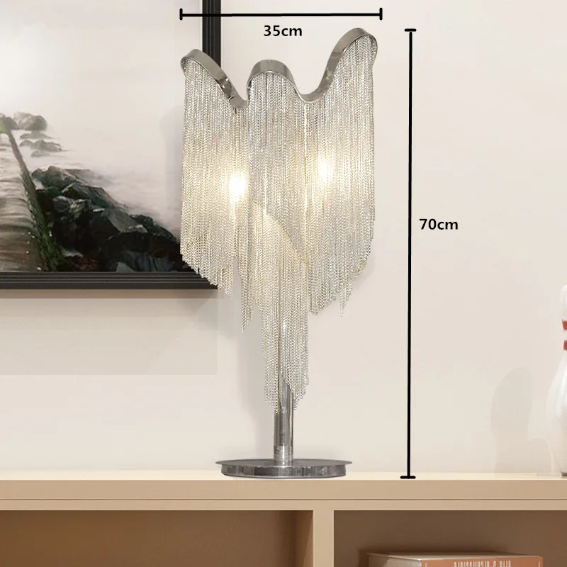 D35 H75cm 3 light Post Современная тарелка с алюминиевой кисточкой светодиодный подвесной светильник вилла отель блеск кисточкой E14 Lamparas Colgantes подвесной светильник - Цвет корпуса: D35 H75cm 3 light