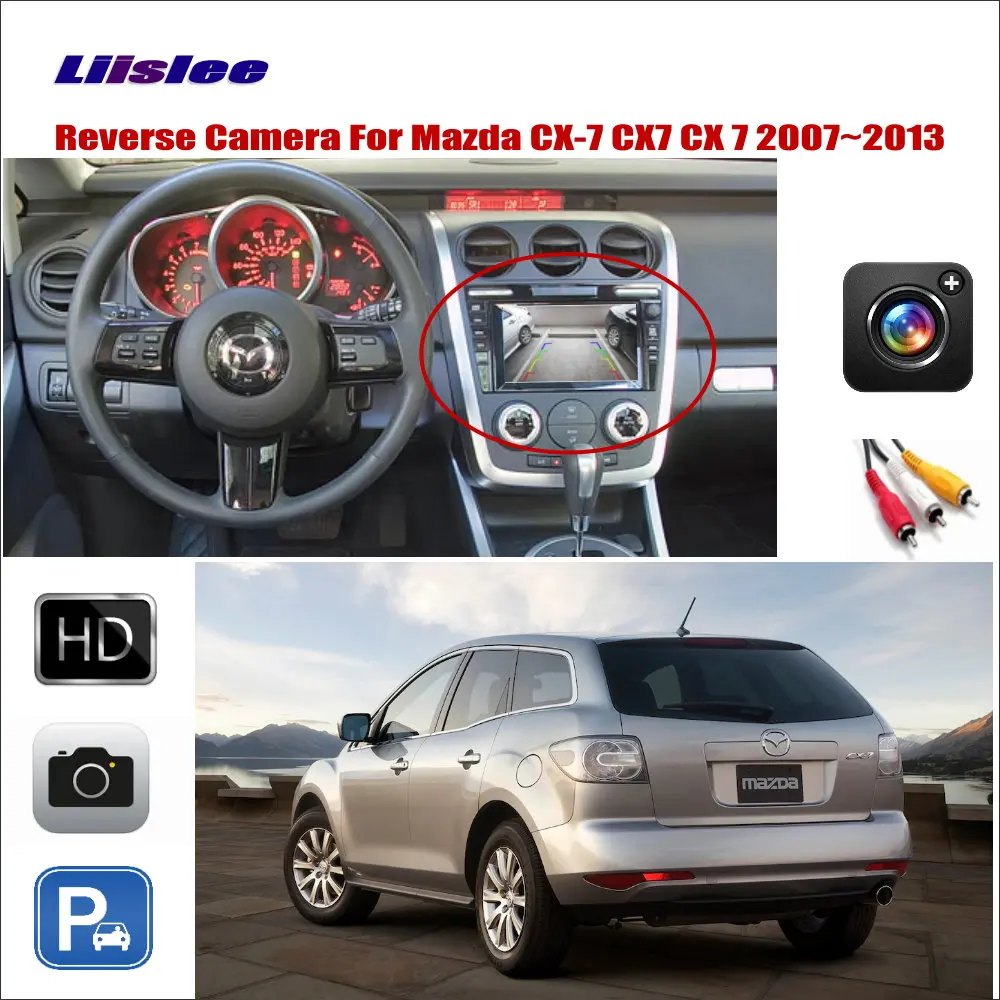 

Car Reverse Rear View Camera For Mazda CX-7 CX7 CX 7 2007~2013 Compatible With Original Screen Monitor RCA Adapter Connector