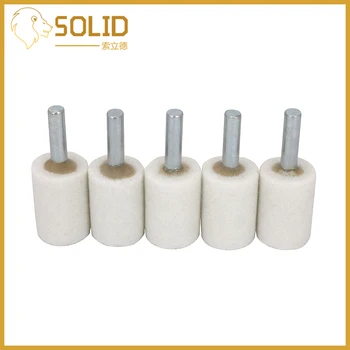 

Ceramic Grinding Head Shank 6mm Cylindrical Polishing Point Grinding Head Set Drill Rotary Tools for Metal Wood 20Pcs White