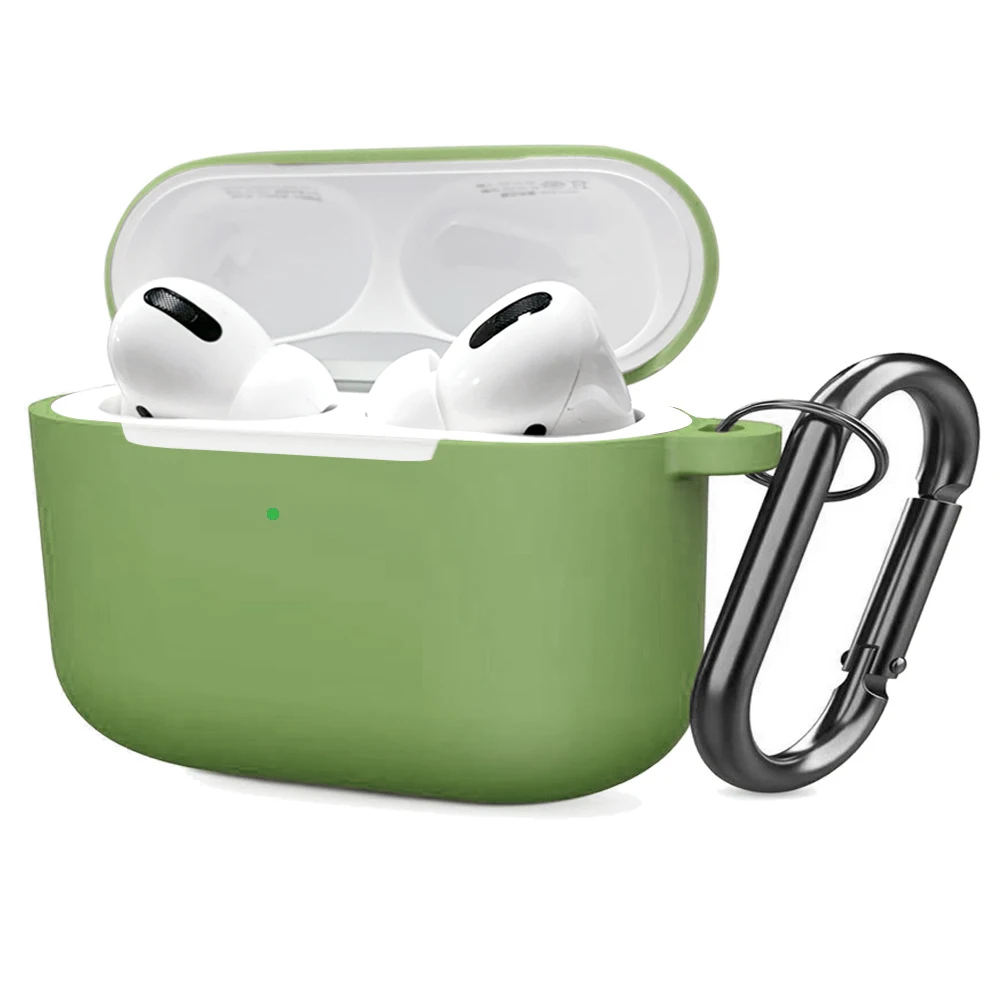 100 шт высококачественный силиконовый чехол для Airpods Pro для беспроводных наушников, защитный чехол с крючком для Air pods Pro от DHL