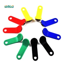 10 pçs/lote regravável rfid toque chave de memória rw1990 ibutton para o cartão cópia sauna dallas chaves tm metal cartões
