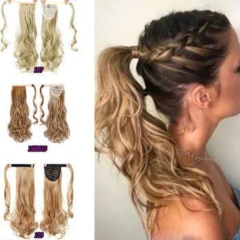 

XUANGUANG Fashion ponytail Fashion wig Silky Synthetic Draw string ponytail Hair Extension High Temperature Fiber