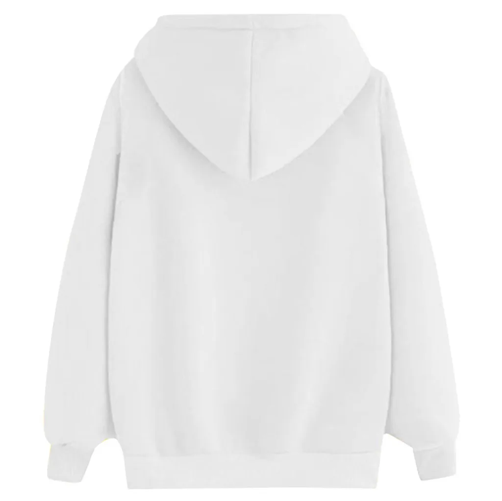 JAYCOSIN Fashion Women Dog Claw Heart Shape Sweatshirt Casual Simple Loose Solid Color Hoodie Comfortable Soft Pullove Tops