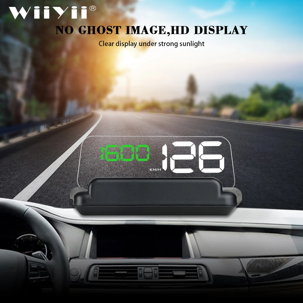 T900 HUD Дисплей автомобиля GPS Спидометр лобовое стекло проектор с отражением платы