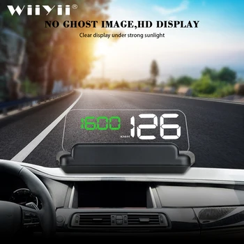 

T900 HUD HeadUp Display Car GPS Speedometer Windshield Projector With Reflection Board Mirror OBD2 Gauge Diagnostic Tool