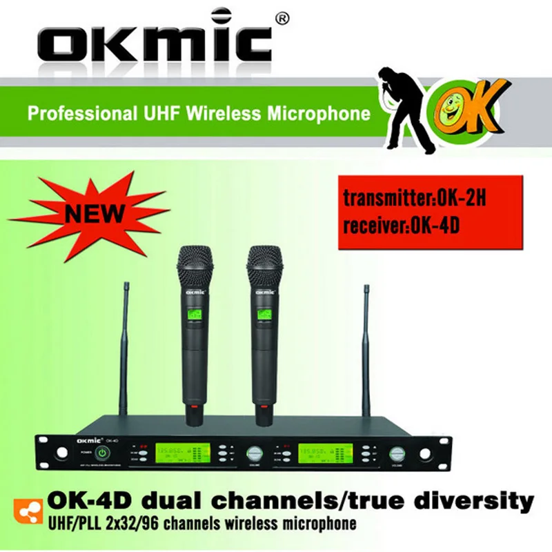 863 мгц 865 МГц OKMIC OK 4D 2H Профессиональный UHF/PLL истинное разнообразие двухканальный