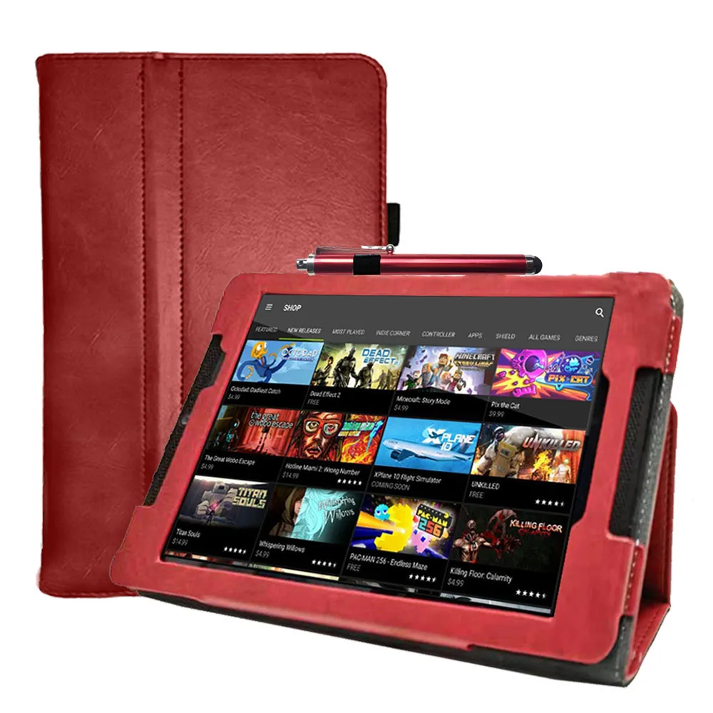 Новое поступление чехол-книжка с подставкой для NVIDIA Shield Tablet K1 8 дюймов и 2 защитный