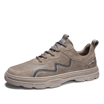 

Best Selling Leather Shoes Mens Comfortable Casual Shoes Men Anti Slip Fashion Men Sneakers Hard-Wearing Luxury Brand Men Shoes