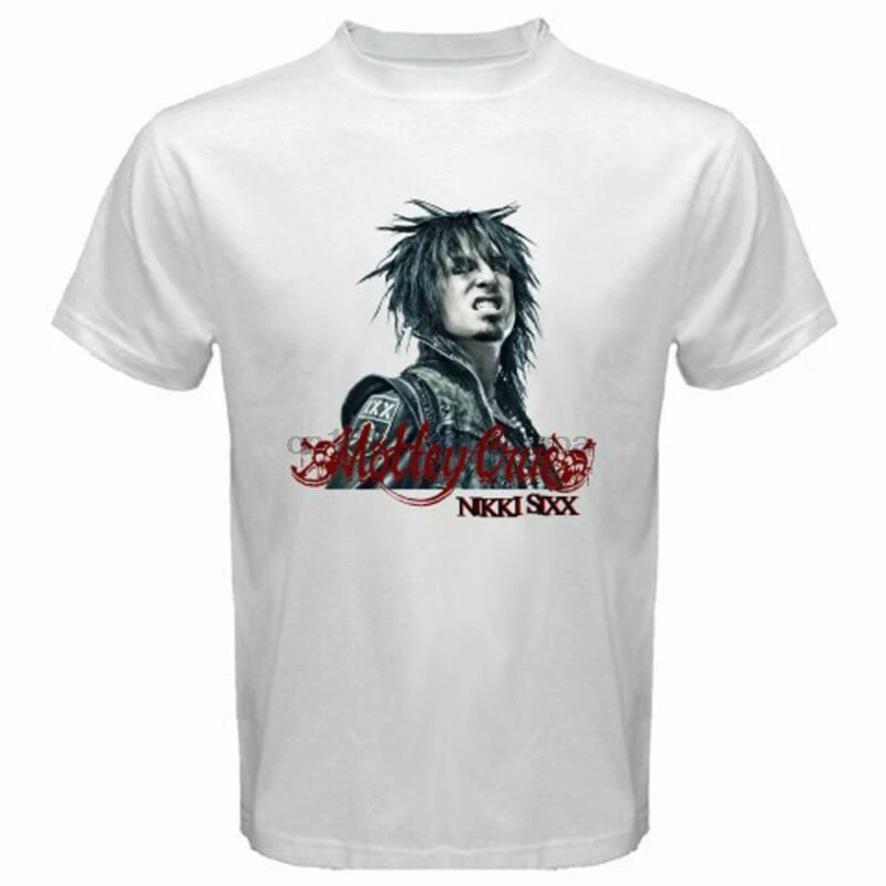 Новая белая мужская футболка Nikki Sixx SIXX AM Motley Crue Bad Boys размеры от S до 3XL |