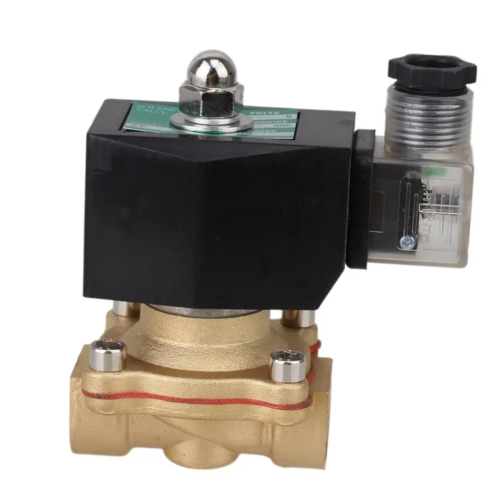 

DC 12V 1/2" VITON Solid Coil Electric Solenoid Valve Gas Water Fuels Air Solid Coil Normally Closed Type