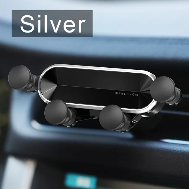 Black Silver Автомобильный держатель для телефона Ossky, подставка для телефона, автомобильный держатель на вентиляционное отверстие, держатель для мобильного телефона, подставка, аксессуары - Цвет: Black Silver