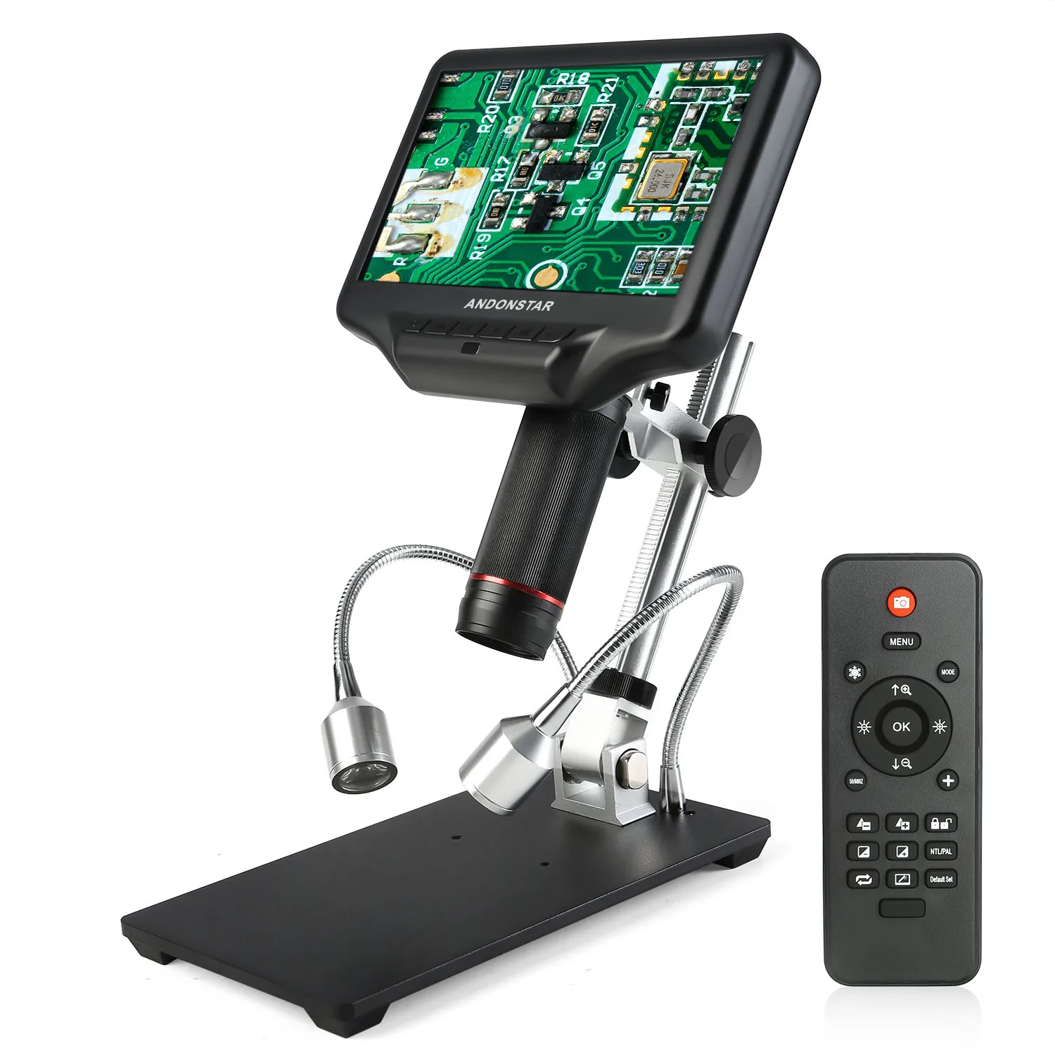  Andonstar1080P/60FPS 3D Digital/HDMI Microscope with 7 inch display for mobile phone repair solderi