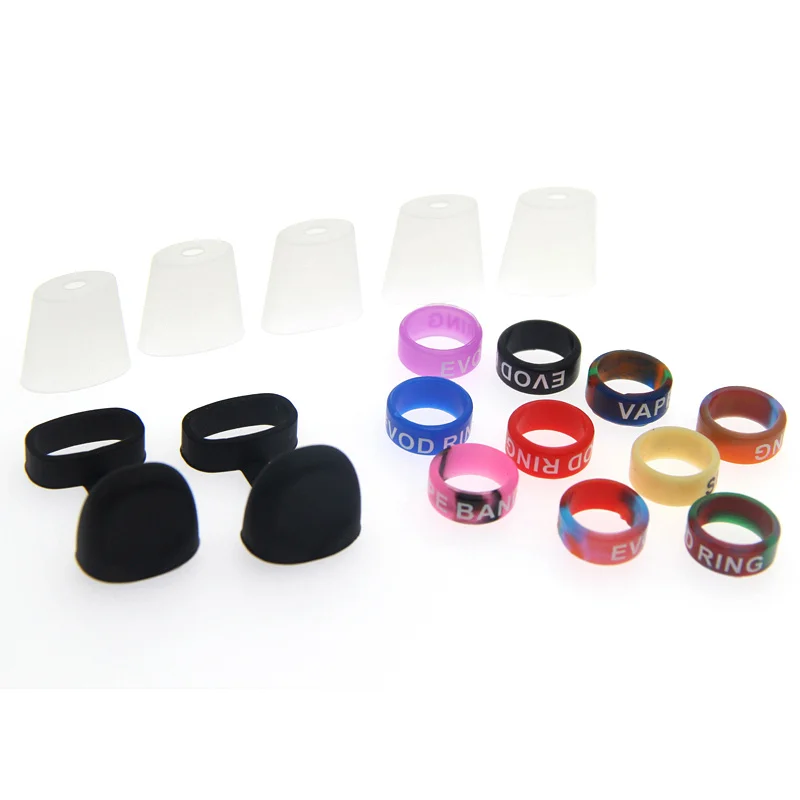 

5 sets Electronic Cigarettes Clean Silicone Rubber Dustproof Vape Band Drip Tip Cap for Relx Vaporizer E-Cigarettes Accessorie