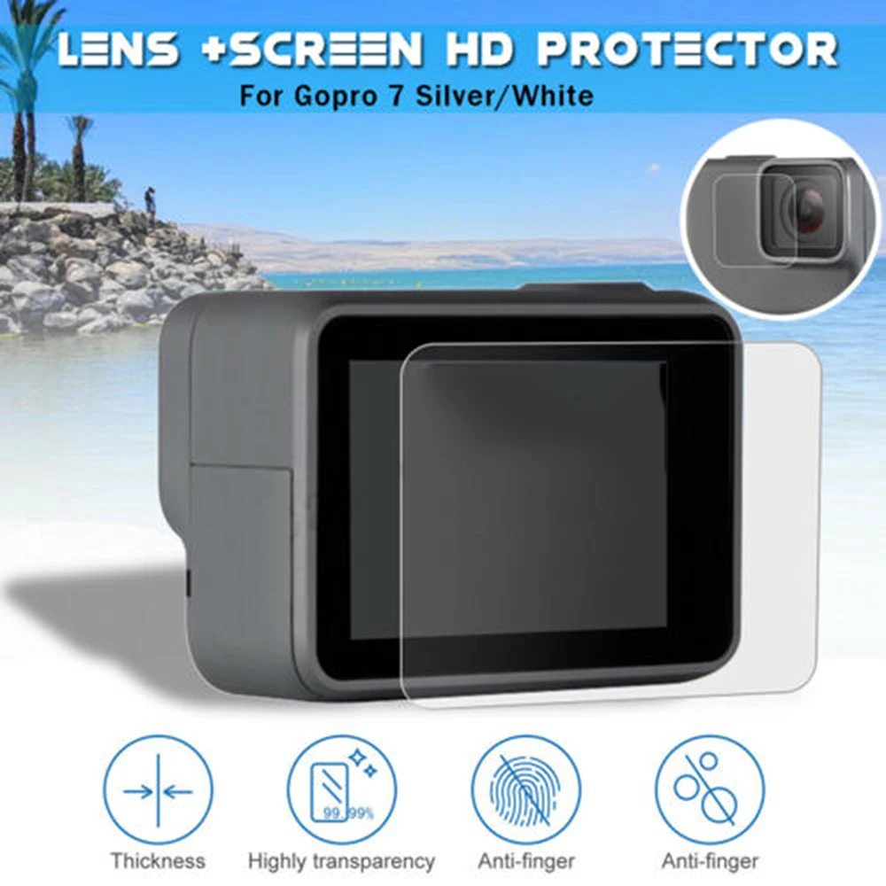 Новая усовершенствованная закаленная Защита экрана для GoPro Hero 7 6 5 2018 обновленная