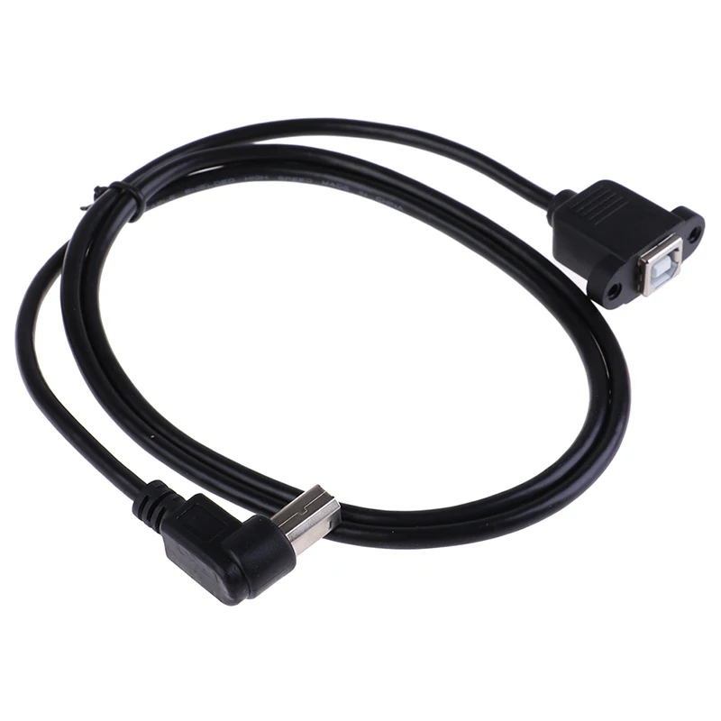 1 м/1,5 м под прямым углом usb type B папа к USB B Женская панель принтера крепление соединитель для удлинителя адаптер