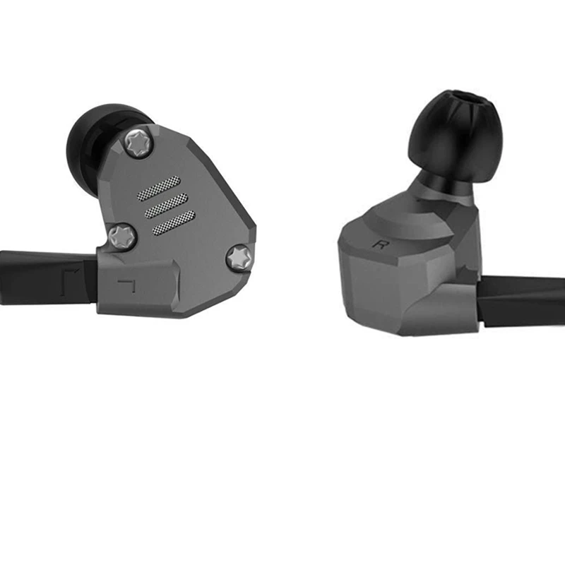 Плотным верхним ворсом KZ ZS6 четыре излучателя стерео наушники вкладыши 2DD+ 2BA 2-контактный металлический корпус наушников Шум шумоподавления Отсоединяемый кабель монитора HIFI DJ