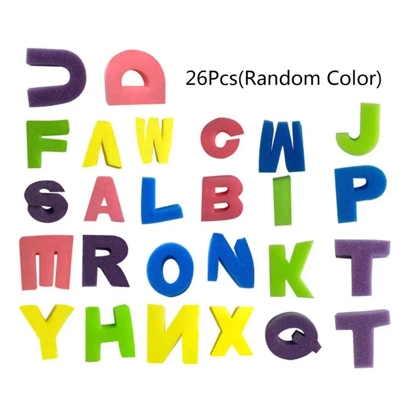 

26 Pcs Capital Letters Sponge Foam Drawing Alphabets Painting Art Graffiti Tools