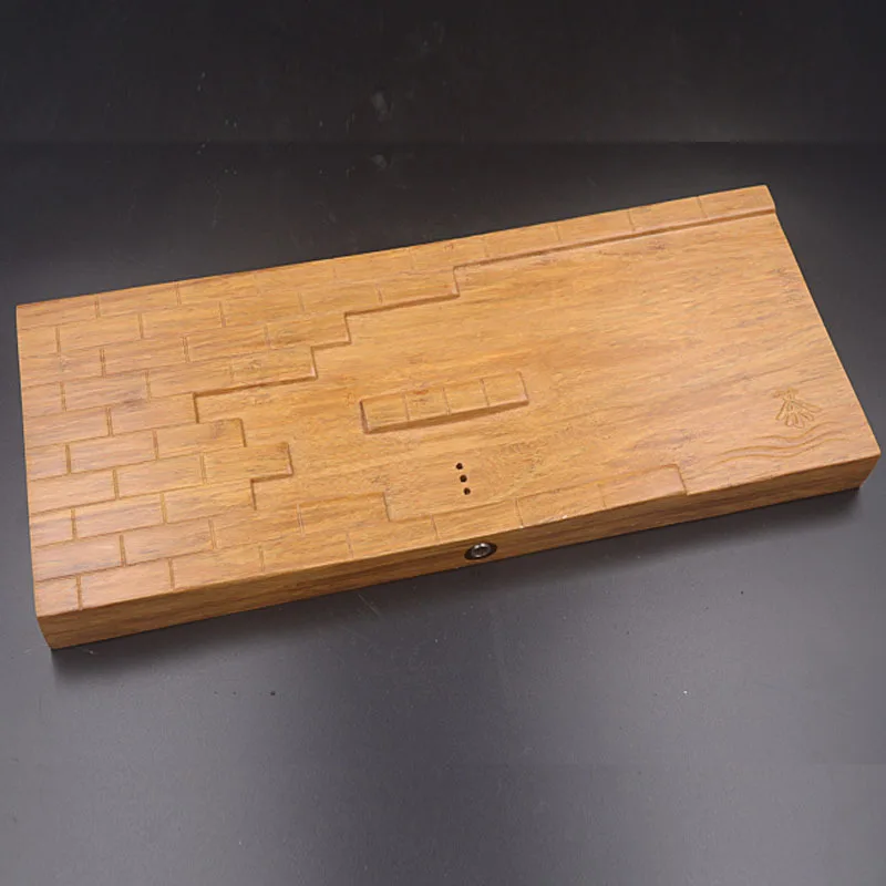 

Japanese Style Taiwan Heavy Bamboo Solid Wood Tea Tray Lotus Leaf Bamboo Dry Foam Tea Tray Taiwan Bamboo Tan Saucer Portable Sma