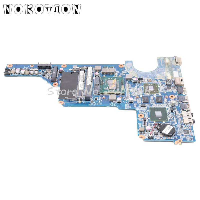 NOKOTION 636372-001 основной плате для hp Pavilion G4 G4-1000 G4T-1000 G7 Материнская плата ноутбука DA0R12MB6E0 HM55 DDR3 HD6470M Бесплатная процессор