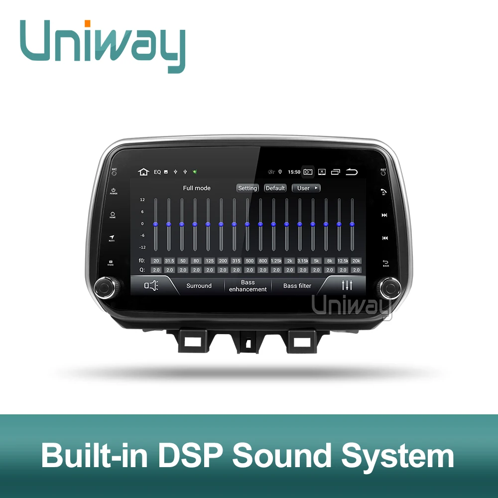 Uniway android 9,0 PX6 4G+ 32G Автомобильный dvd-плеер для hyundai Tucson/IX35 мультимедийный автомобильный Радио gps навигация видео плеер