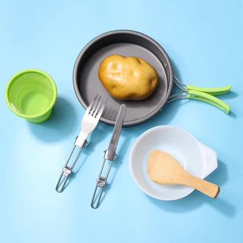 

Picnic Cookware Outdoor Cutlery Set Camping Ultra Light Camping Cookware Set Cookware Set Set Non-Stick Picnic Cookware Kit