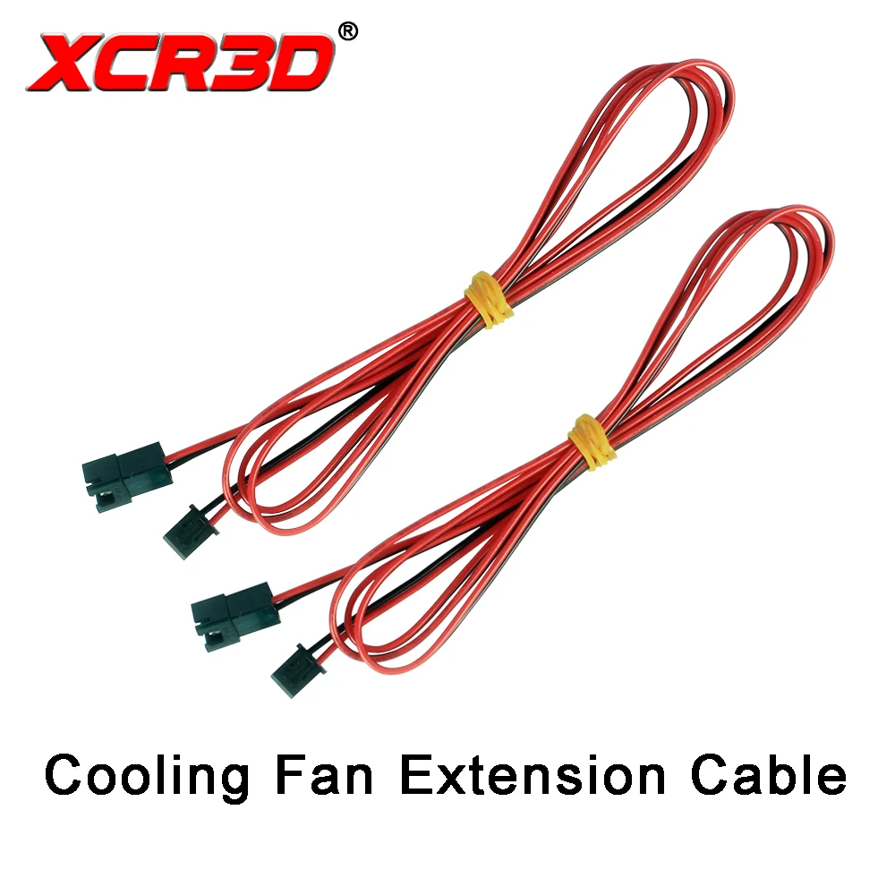 XCR3D 2pcs/lot 3D Printer Parts Cooling Fan Power Interface Extension Resistor Cable 2pin XH2.54 Connection Line Lengthen Wire | Компьютеры