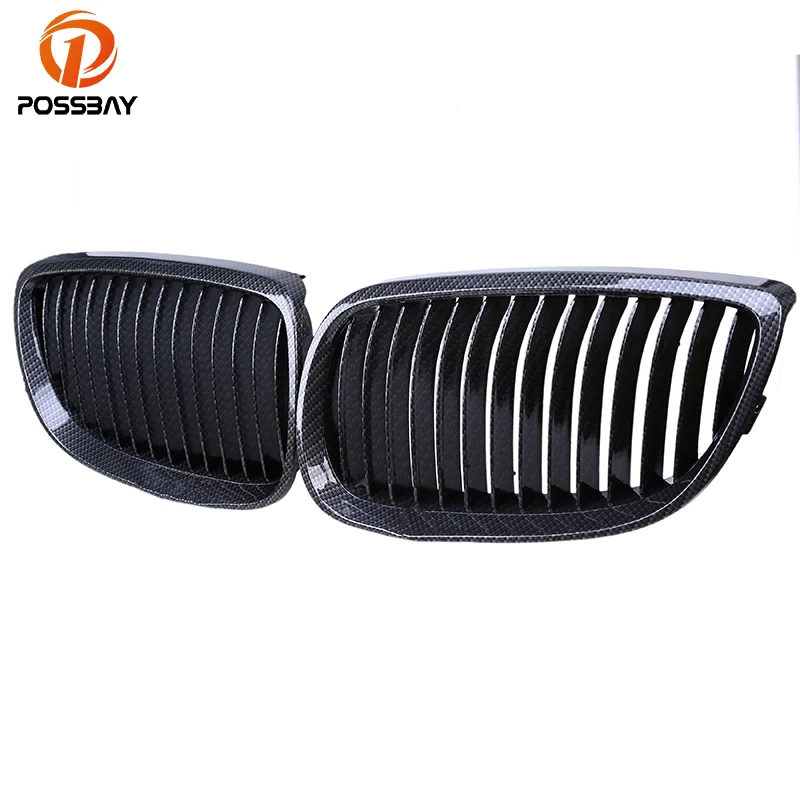 Передняя решетка POSSBAY из имитации углеродного волокна для BMW 3-Series E92 316i/320d/335d Coupe M3