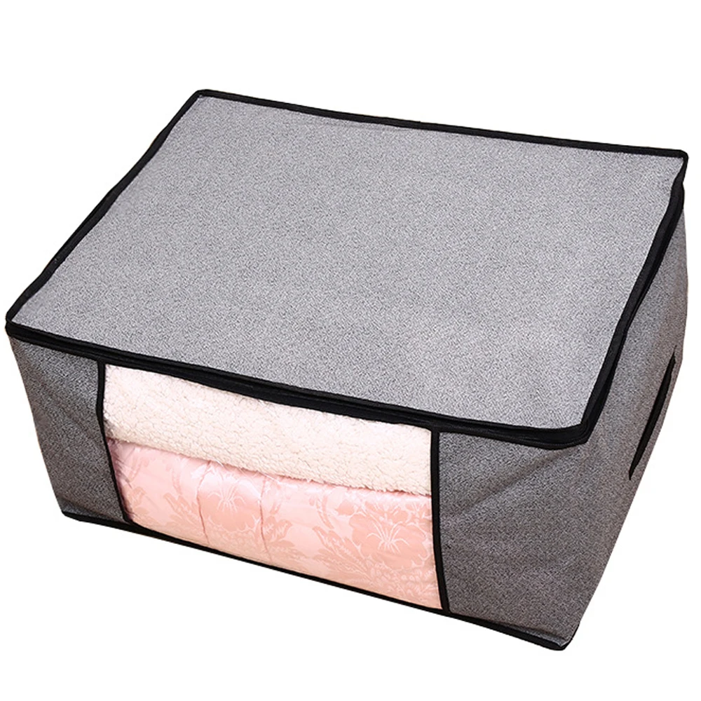 45x30x20 gray Портативный Мешок Для Хранения Одежды Органайзер складной шкаф Органайзер для подушки одеяло декоративное полотенце сумка органайзер - Цвет: 45x30x20 gray