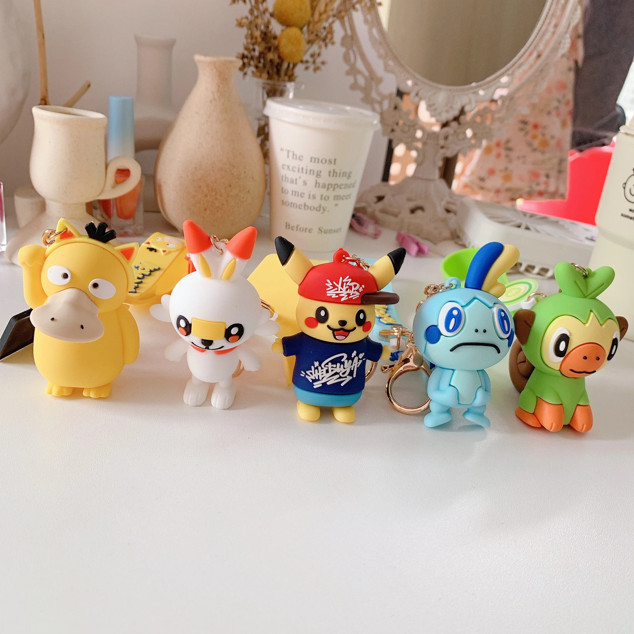 Милый мультфильм pokemones 2 брелок креативный резиновый мобильный телефон ремешок