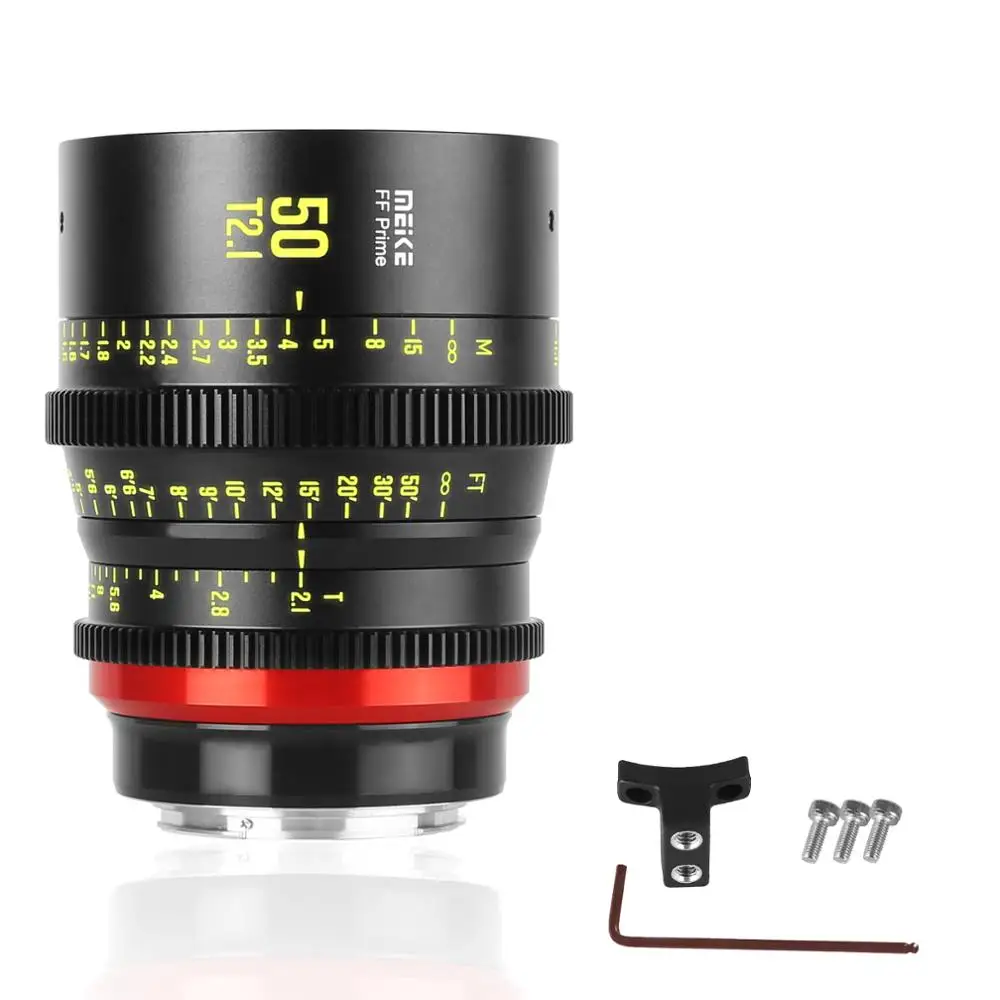Meike Prime 50mm T2.1 Cine Lens for Full Frame Cinema Camera Systems-Fast Delivery