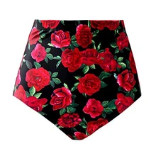 Пляжный купальный костюм с высокой талией, модные бикини, нейлоновые треугольные Трусы-шорты, Летние плавки, сексуальный подарок, женские купальные плавки с принтом