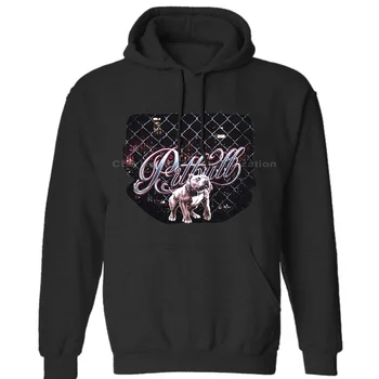 

Urban Pitbull Dog with City Background Black Mens Neutral (Womens) Winter Hoodies Sweatshirts Free Shipping