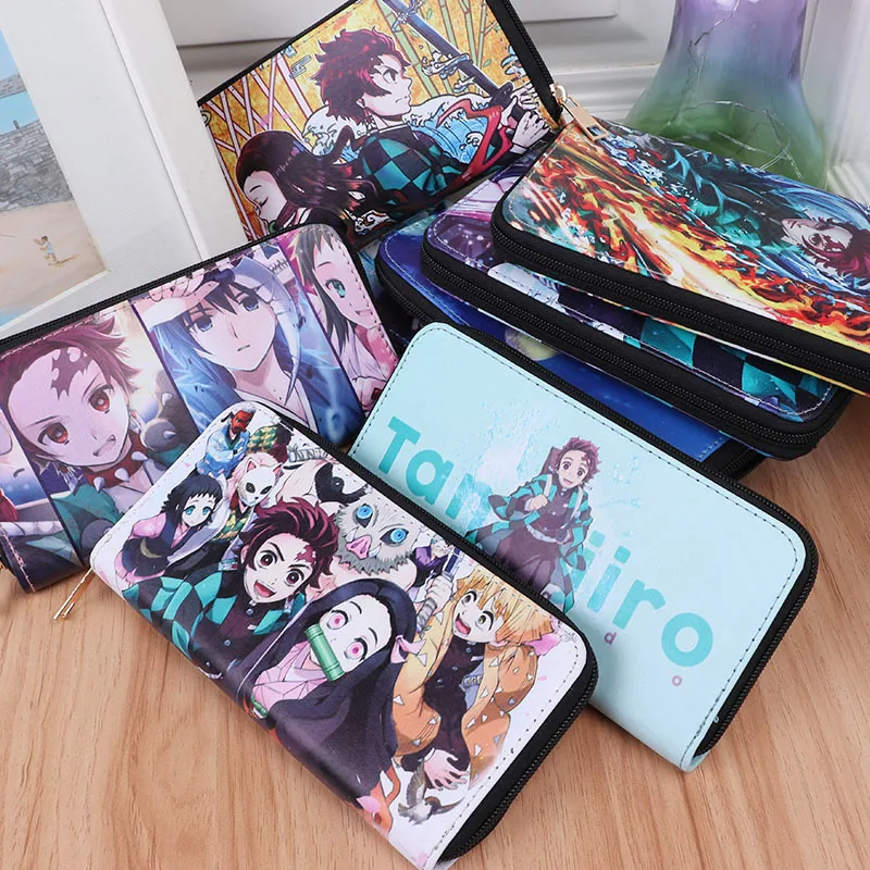 Японский аниме Demon Slayer Kimetsu no Yaiba на молнии кошелек подарок для любителей|Игровые