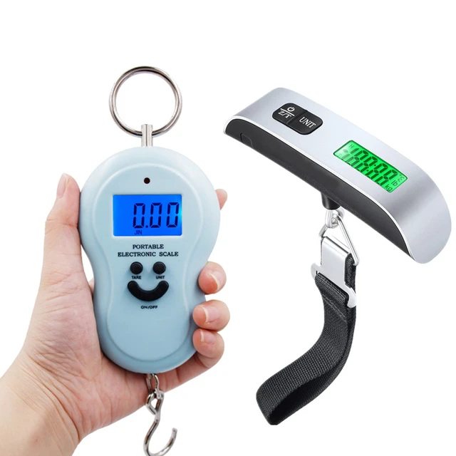 Suitcase Baggage Display 110lb/50kg Electronic Digital Portable Backlight Scale  Luggage Scales Luggage Scale Hanging Travel - AliExpress