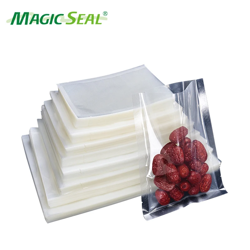 MAGIC SEAL Kitchen Vacuum Bags For Food Vacuum Sealer Packing Machine Food Storage Bag 30/50/100pcs/lot PE+PA Composite Food Bag 1