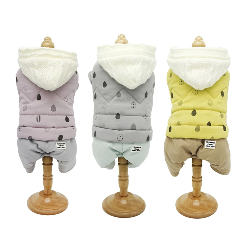 

Ambaby 2019 Autumn Winter Pet Clothes Fleece Hooded 4-Legged Warm Dog Coat Dog Clothes For Small Medium Large Size Dog Cat Pets