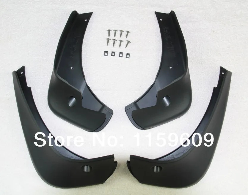 Брызговики для Nissan Qashqai 2006 2007 2008 2009 2010 2011 2012 черные брызговики из АБС-пластика |