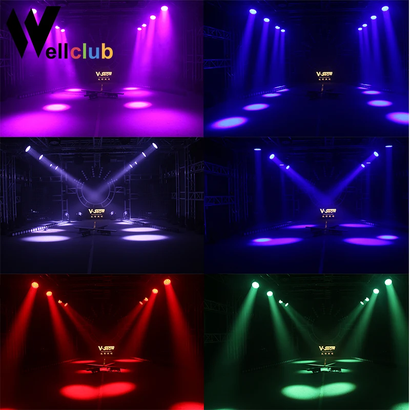 2pcs With RoadCase 7x40W RGBW 4in1 Zoom Moving Head Light Beam Wash Led Dmx Dj Light For Disco Bar Wedding Nightclub