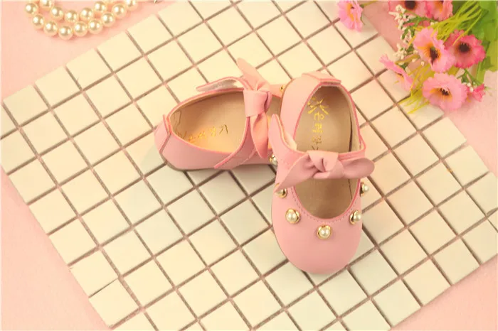 Г., весенне-Осенняя обувь для маленьких девочек с бантом и мягкой подошвой модные детские туфли для принцессы детская садовая обувь из искусственной кожи