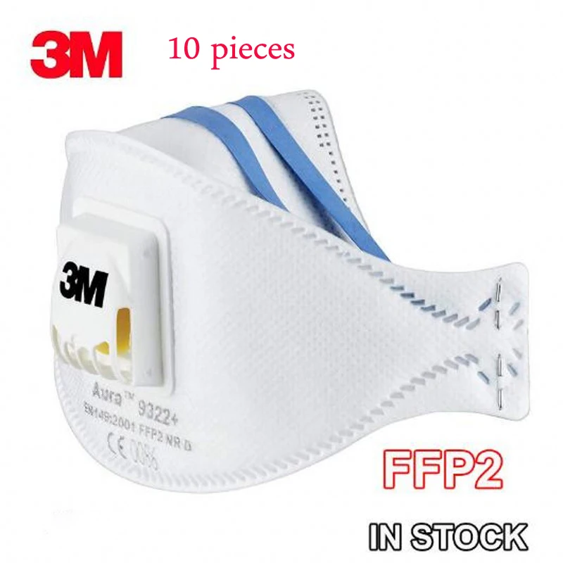 

10pcs 9322 Face Mask Anti-dust PM2.5 Fog Standard Masks Anti Particles Influenza-proof Riding Protective Adult Unisex Masks