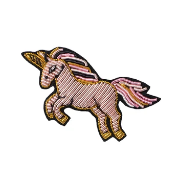 

Hand-embroidered Pin Fixed Clothes Decoration Creative Wild Unicorn Cartoon Badge Brooch Female Cute Japanese